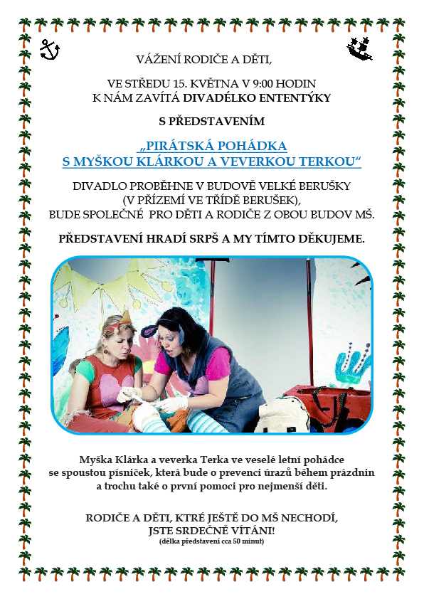 myška Klárka a veverka Terka a Pirátská pohádka