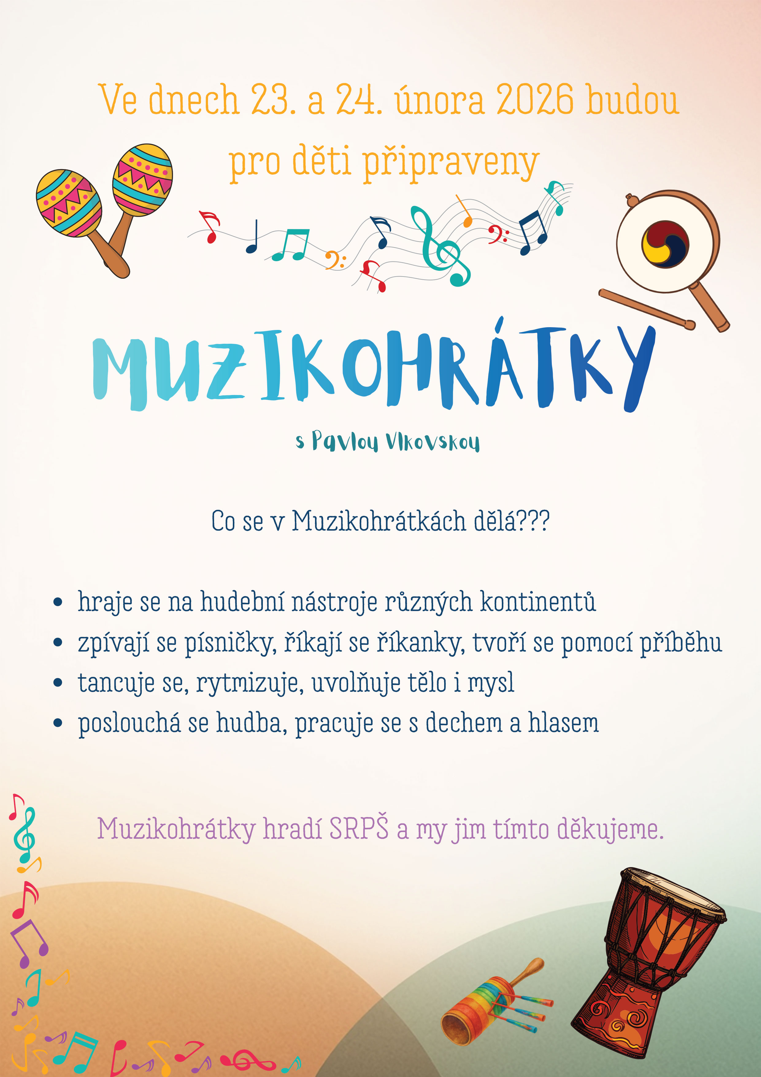 Muzikohrátky s Pavlou Vlkovskou