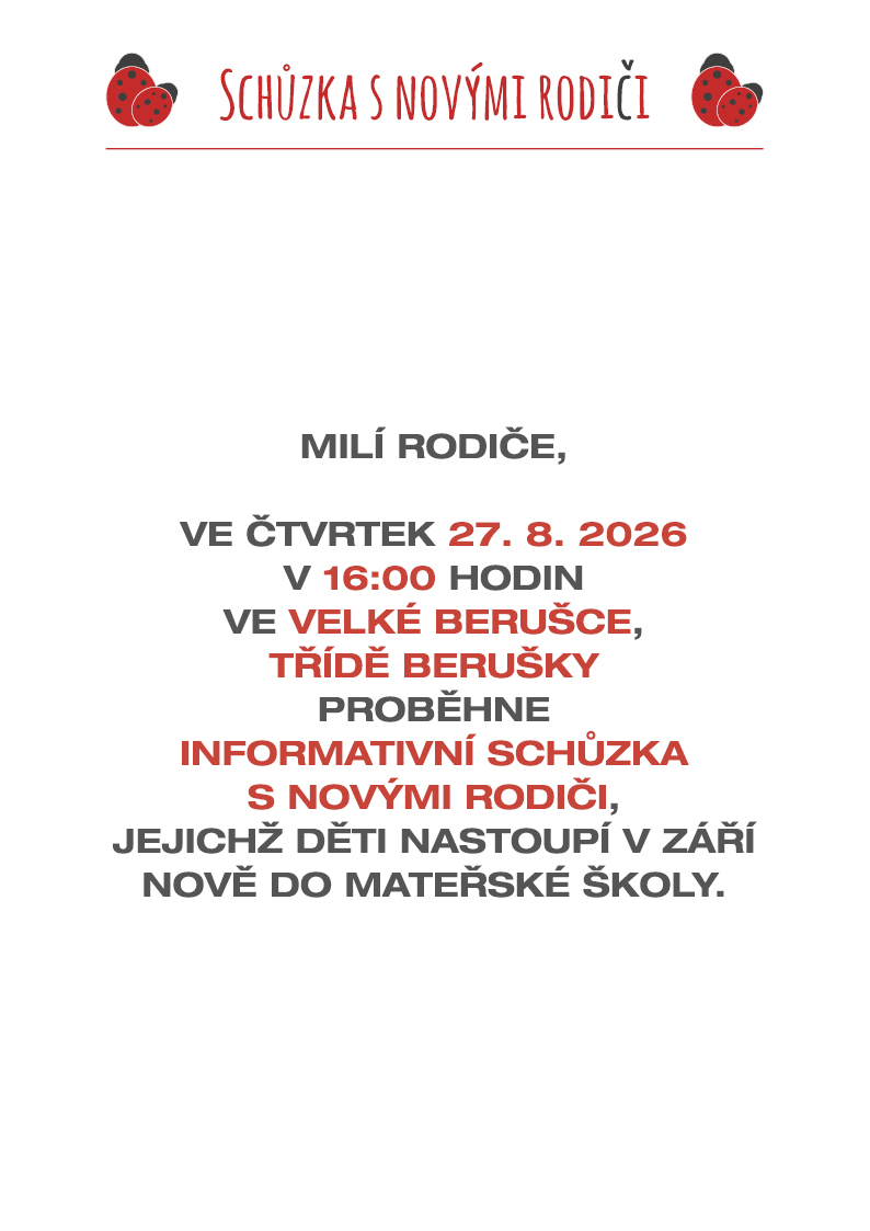 Schůzka s novými rodiči